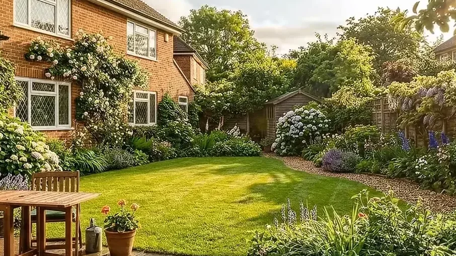 Clean residential lawn after following our process